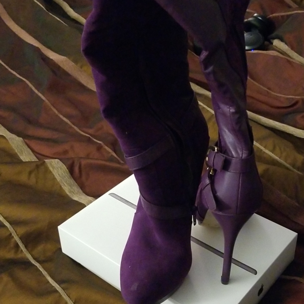 Purple High Boots